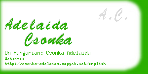 adelaida csonka business card